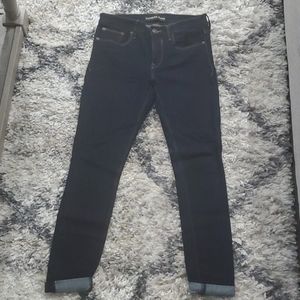 Express Dark Wash Midrise Jean Leggings